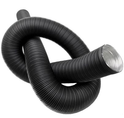 Aluminium buis FLEX | 2-laags 60 micron | DN180-1M ZWART