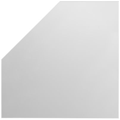 Vloerplaat glas 6MM - vijfhoek (schuine zijde) 80 x 80 cm