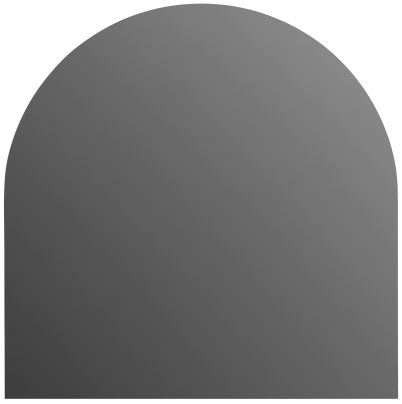 Vloerplaat glas 6MM - halfrond L90 x B90cm (GRIJS)