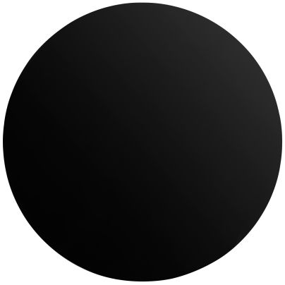 Vloerplaat glas 6MM - rond Ø90 cm (ZWART)