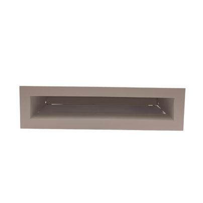 Convectierooster 300x50 mm FLAT met veren (WIT)