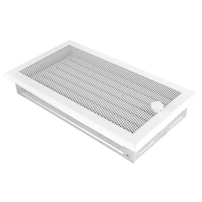 Ventilatierooster 16x32 cm met lamellen (WIT)