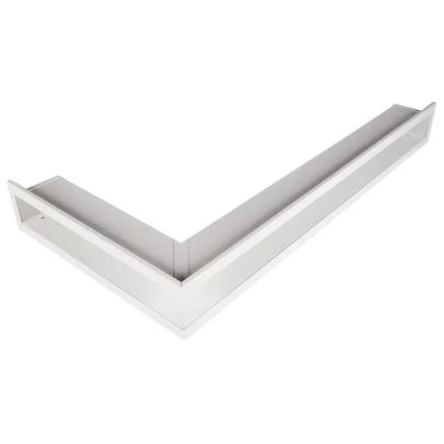 Convectierooster OPEN links 60x40x6 cm met veren (WIT)