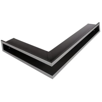 Convectierooster OPEN links 80x40x6 cm met veren (GRAFIET)
