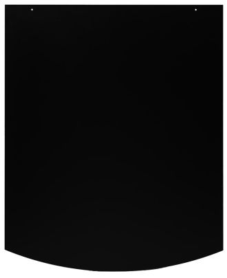 Vloerplaat staal 2MM - rechthoek gebogen 100 x 80 cm zwart