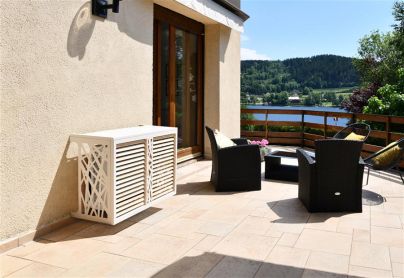 DEVAUX | Warmtepomp / AC omkasting DECO-MIXED | 90 x 72 cm CRÈME