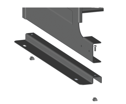 DEVAUX | Aluminium montageset | grondbevestiging ANTRACIET (M)