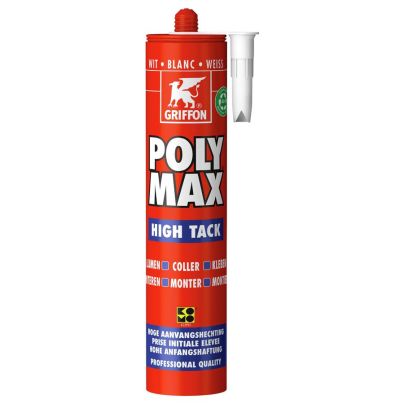 Griffon | Poly Max High Tack montagelijm constructielijm | WIT 435G