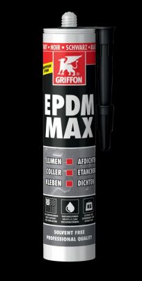 Griffon | EPDM MAX | Waterbestendige lijm- en afdichtingskit | ZWART 465G