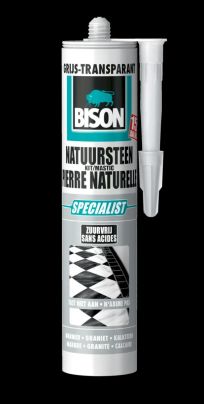 Bison | Natuursteenkit verlijmings- en afdichtingsmiddel | GRIJS 310ML