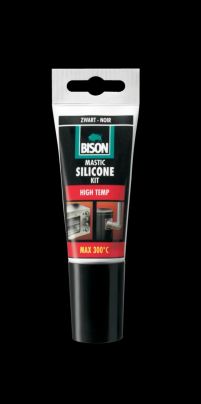 Bison | Silicone High Temp hittebestendige siliconenkit | ZWART 60ML