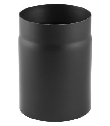 Kachelpijp Ø180 | 2 mm dikwandig staal zwart - 25 cm
