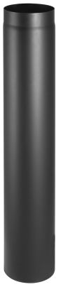 Kachelpijp Ø220 | 2 mm dikwandig staal zwart - 100 cm