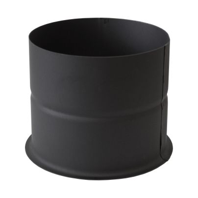Nisbus Ø180 | 2 mm dikwandig staal zwart - enkel