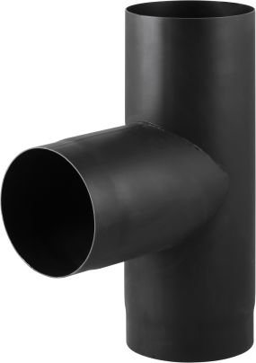 T-stuk Ø250 | 2 mm dikwandig staal zwart - 90°