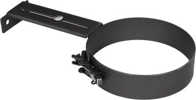 Muurbeugel Ø180 | 2 mm dikwandig staal zwart