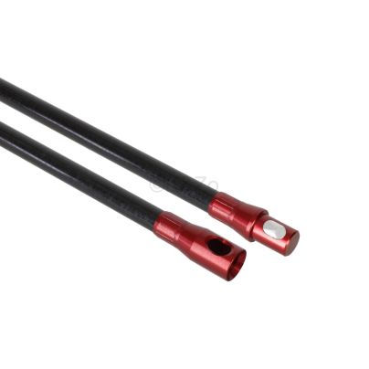 Power veegstok flexibel 1m 14mm rood - Buttonlock