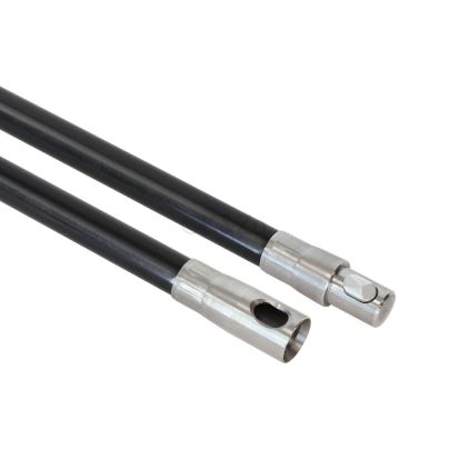 Power veegstok star 1m 20mm RVS koppeling - Buttonlock