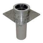 Dubbelwandig RVS Ø150/200 schoorsteen aansluitstuk