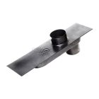 Haardaansluiting verstelbaar geblauwd Ø110mm