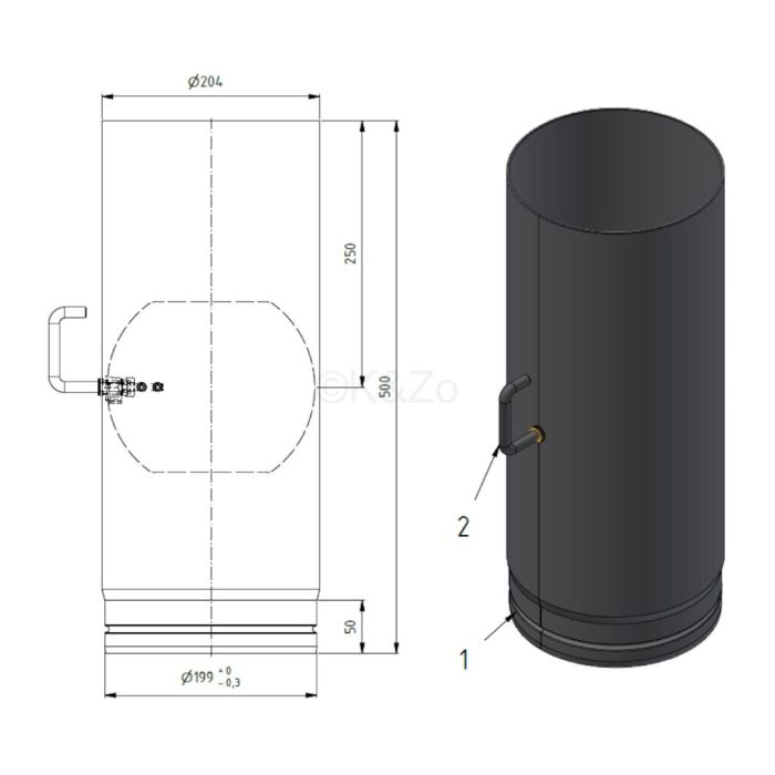 Buisverbinder Aluminium vlinderklep doorsnede 100 mm Buisverbinder Aluminium vlinderklep doorsnede 100 mm