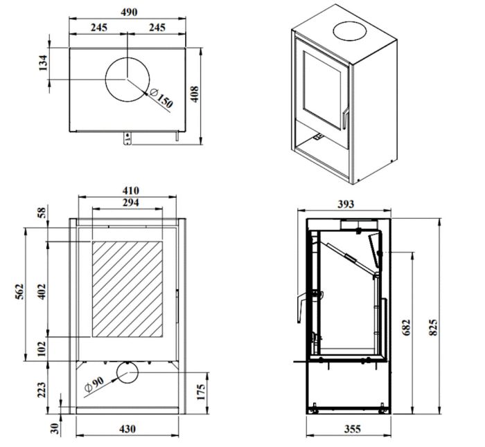 Woody Ecodesign houtkachel 6kW kopen?